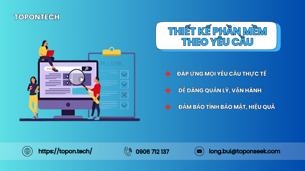 Nhận viết phần mềm theo yêu cầu riêng giá rẻ