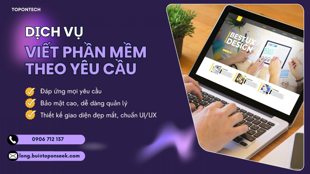 Nhận viết phần mềm theo yêu cầu giá rẻ tại HCM