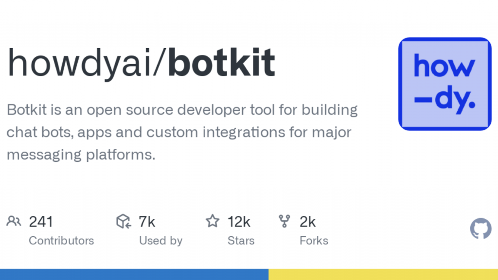 Botkit nổi tiếng thiên về lập trình viên