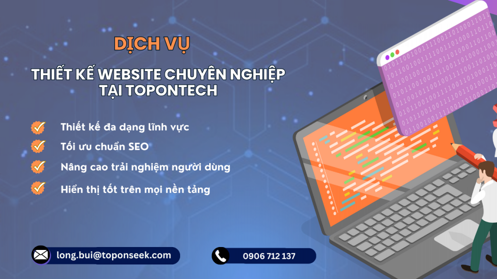 Dịch vụ thiết kế website chuyên nghiệp, uy tín, hỗ trợ tận tâm