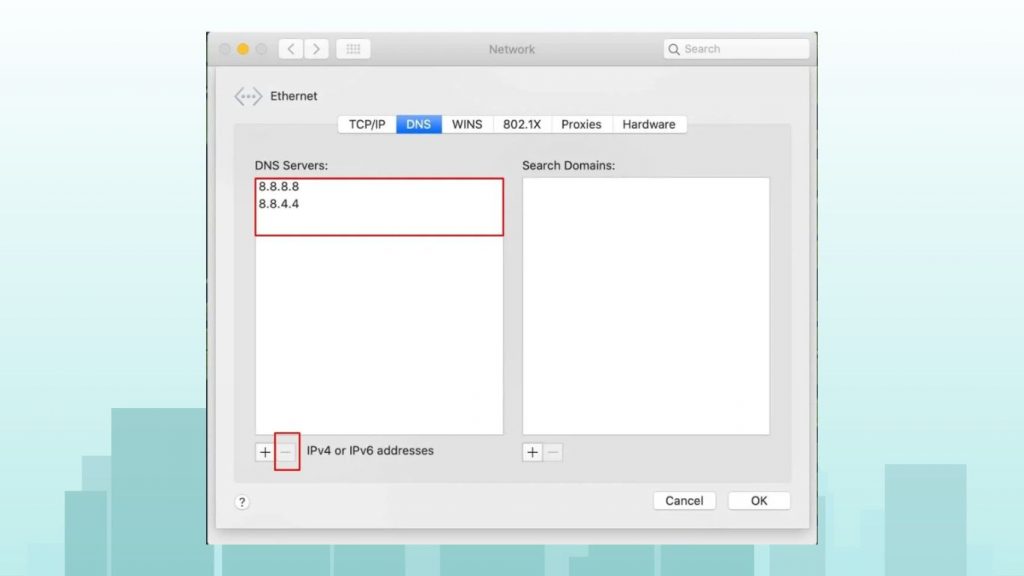 Đổi DNS 8.8.8.8 trên MacOS