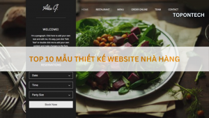 Thiết kế website nhà hàng ẩm thực chuyên nghiệp, đẹp nhất 2025