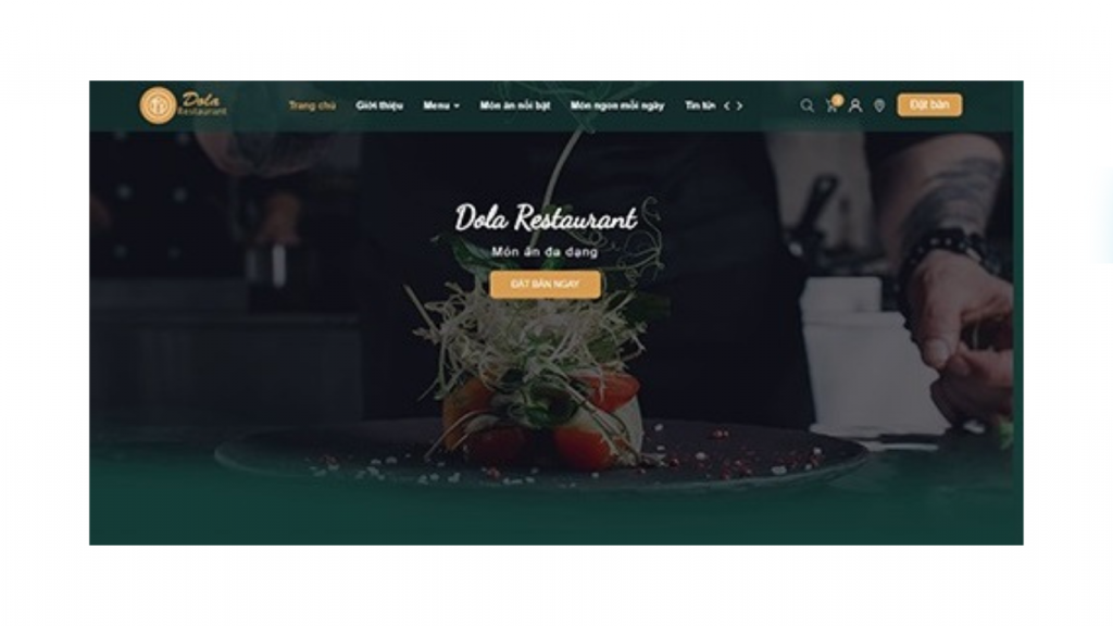 Tông màu nâu ấm, hiệu ứng sinh động, tích hợp mạng xã hội