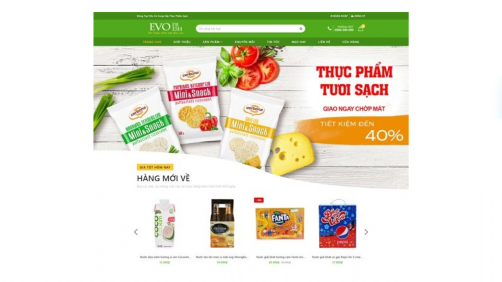 Website chuyên biệt cho đồ uống, dễ sử dụng trên mọi nền tảng