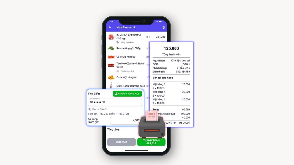 App quản lý bán hàng chủ Tiệm POS