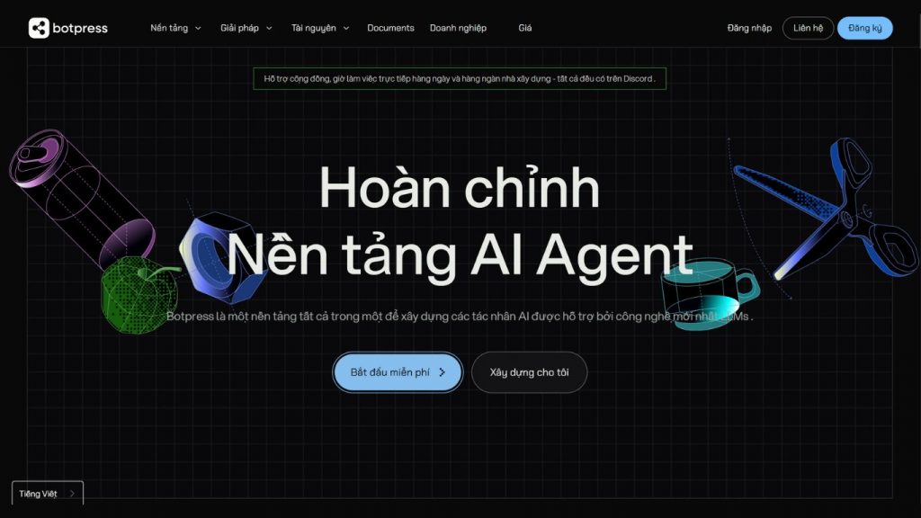 phần mềm chatbot Botpress
