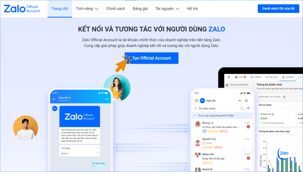 Tạo Official Account Zalo