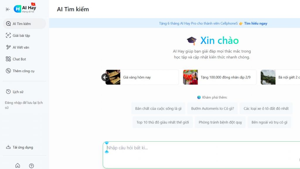AI Hay là chatbot AI thuần Việt 
